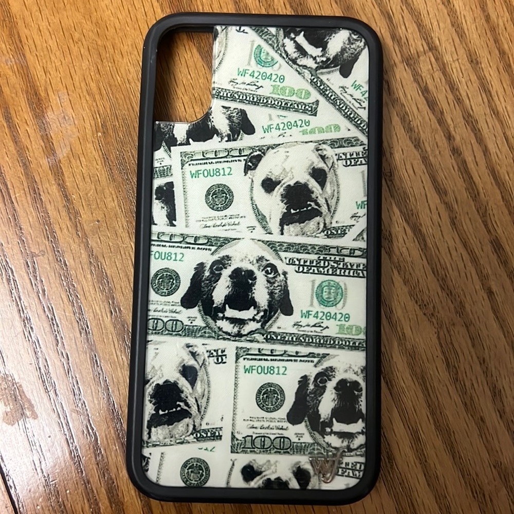 Wildflower iPhone X/Xs case Dog money 🐶🤑💲